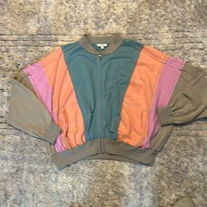 Easel colorblock zip up